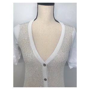 Minnie Rose white cardigan